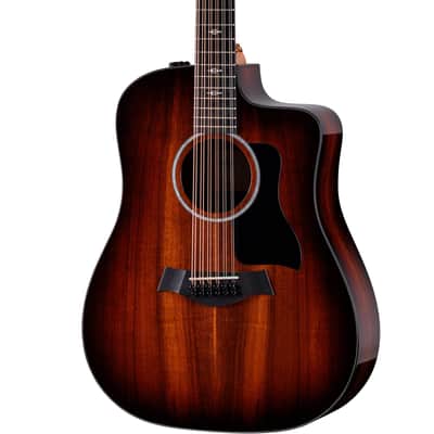 Taylor Somos 260ce-K DLX Doce Doble 12-string Koa Shaded Edgeburst w/case image 2
