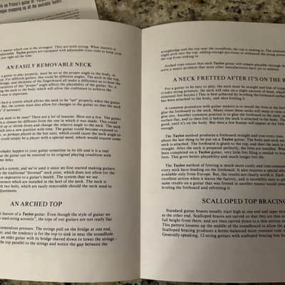 Taylor Price List & Catalog 1993 Dan Crary Koa 900 800 700 600 500 image 20