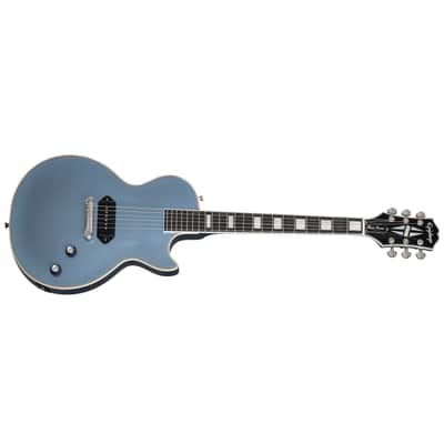Epiphone Jared James Nichols Signature "Blues Power" Les Paul Custom w/ Seymour Duncan Pickup and EpiLite Case - Aged Pelham Blue image 3