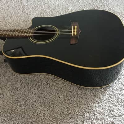 Immagine Fender La Brea California Series Black Rare Vintage Acoustic Electric Guitar - 3