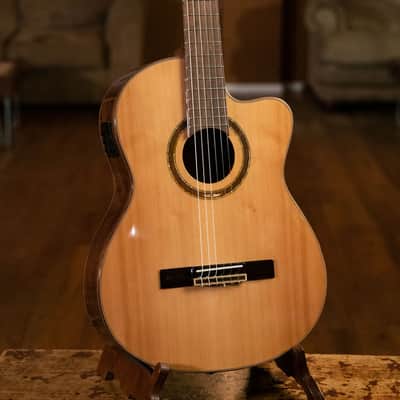 Ortega RCE159SN Performer Series Solid Cedar Top  Mahogany Neck Cutaway Nylon 6-String Classical Acoustic-Electric Guitar w/Gig Bag image 14