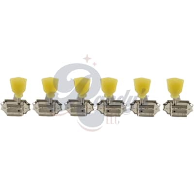 Kluson Tuners (Vintage Diecast Series) w/ Keystone "Tulip" Buttons (L3+R3) - Fits Gibson® CLOSEOUT-Chrome - KVD-3-CPKDR - Chrome image 3