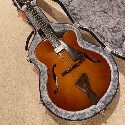 Comins Custom  17” Archtop - 2017 Violin Burst with custom Calton case image 6