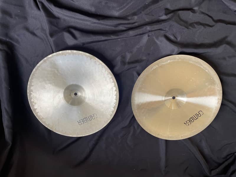 Camber 14” Hi-Hat Cymbals (pair) - Made in West Germany Late 1970s - Early 1980s image 1