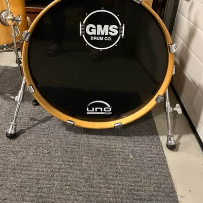 GMS SL series 5pc drums 10/12/14/20” w/ 14”x5.5” snare Natural birch image 11