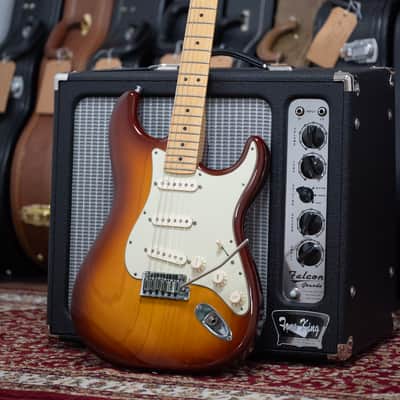 2011 Fender USA American Deluxe Ash Stratocaster - Tobacco Sunburst image 2