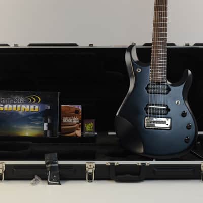 MusicMan John Petrucci JP7 7 String Electric Guitar Stealth Black w/Piezo&OHSC image 1