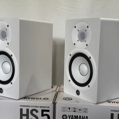 Yamaha HS5 5" Powered Studio Monitor (Pair) 2025 - White (Mint, Boxed) image 2