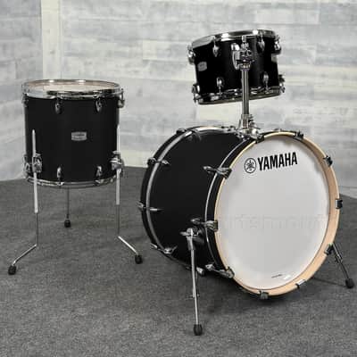 Yamaha Tour Custom Maple 3pc Drum Set 20/12/14 Licorice Satin image 1