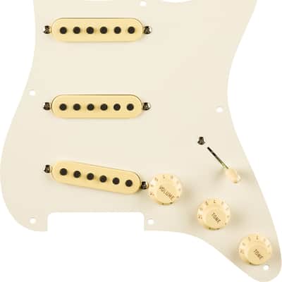 Fender Eric Johnson Pre-Wired Stratocaster Loaded Pickguard, Parchment, 8-Hole image 1