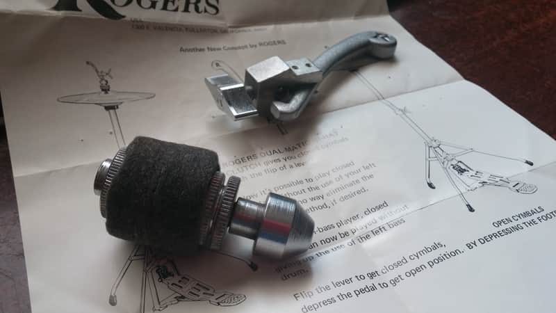 Vintage Rogers SUPREME Drop Hi Hat Clutch 70s NICE Dual-Matic 48-1801 Original Booklet NO TARIFFS !! image 1