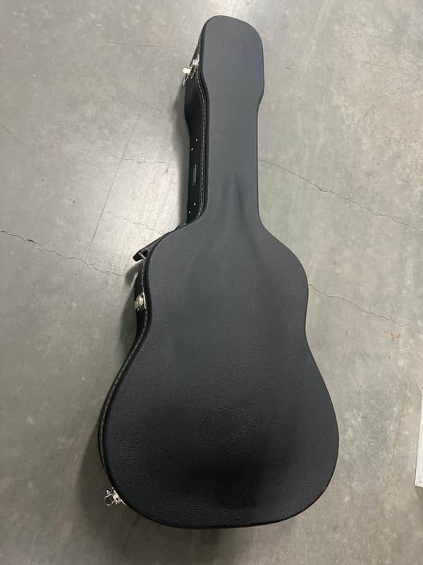 Fender Flat-Top Dreadnought Acoustic Guitar Case, Black 2016 - Black image 1