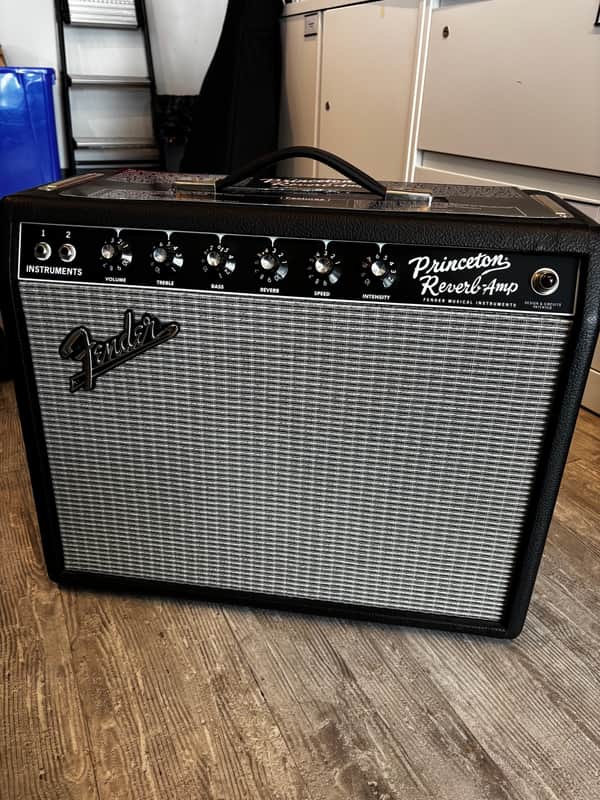 Fender '65 Princeton Reverb Reissue 12-Watt 1x10" Guitar Combo 2008 - Present - Black image 1