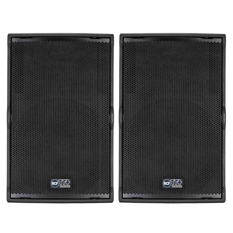 RCF TT 25-A II Active High-Output 15" 2-Way Powered DJ PA Speakers 2 Pack image 1