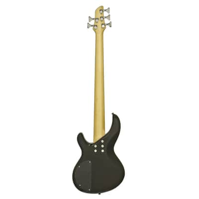Aria IGB-STD/5-MBK IGB Series Carved Top Basswood Body Maple Neck 5-String Electric Bass Guitar image 4