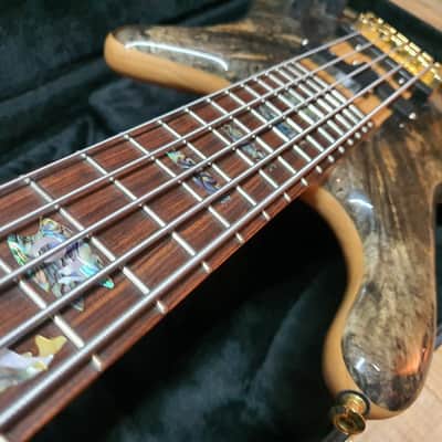 2018 Spector USA NS-5XL 5 String Electric Bass Mastergrade Buckeye Burl Top image 11
