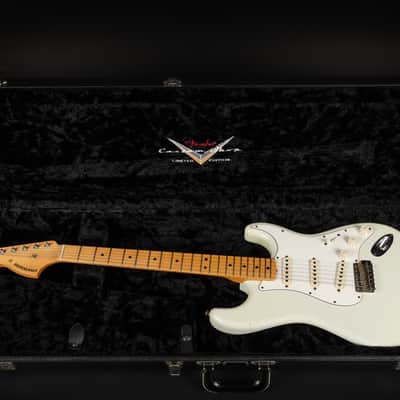2012 Fender Custom Shop '69 Reissue Stratocaster Relic MN - Olympic White | USA Limited Edition 1 / 30 Reverse Headstock Abigail Ybarra Handwound Pickups Jimi Hendrix Style | CoA OHSC image 24