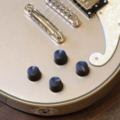 MINTY! D’Angelico Brighton Deluxe Series Double-Cut Electric Guitar Desert Sand + OHSC image 5