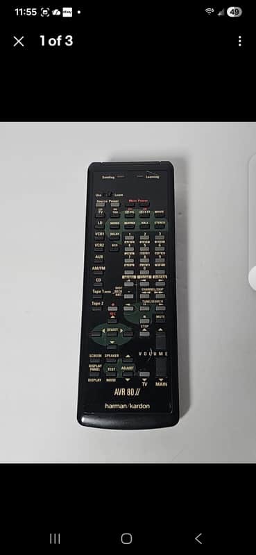 harmon/Kardon AVR 80 II 1980's - Remote Only image 1