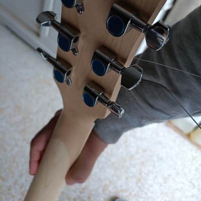 Custom Harley Benton SG type 2023 - Red, hand Carved in Florence, Italy. Custom Guitar, Solid Body; Vintage look Double cut image 11