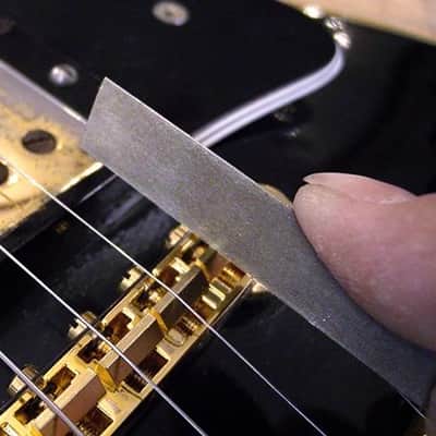 StewMac Gauged Nut Slotting File Set for Electric Guitar, For Heavy Strings - Set of 6 image 3