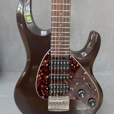 Ernie Ball Music Man Silhouette Custom Finish Brown owned by Aly & AJ image 3