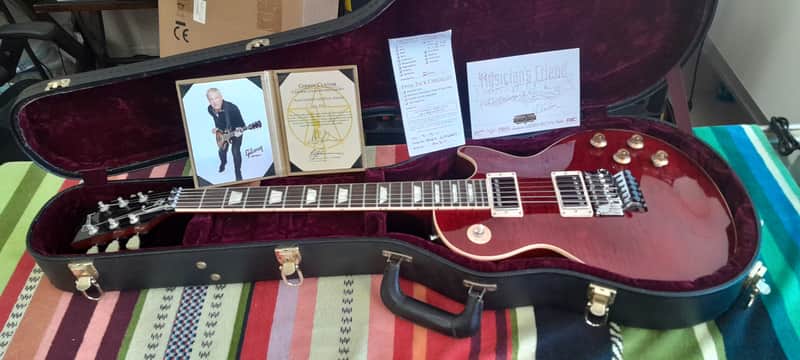 Gibson Custom Shop Alex Lifeson Les Paul Axcess 2011 - Royal Crimson image 1