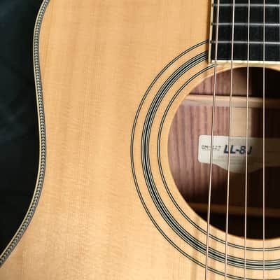 Price negotiable! YAMAHA LL-8J (1998) & YAMAHA hard case - acoustic guitar - original jumbo body image 7