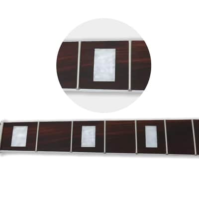 Yellow Bass Guitar Neck 20Fret 34 Inch Maple Rosewood Fretboard Block Inlay Finished Bolt On Guitar Replace image 6