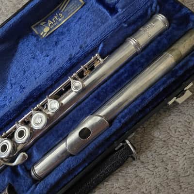 DeFord USA (Emerson) Flute Open Hole Uncommon Model C Foot Inline G & Case- Read image 5