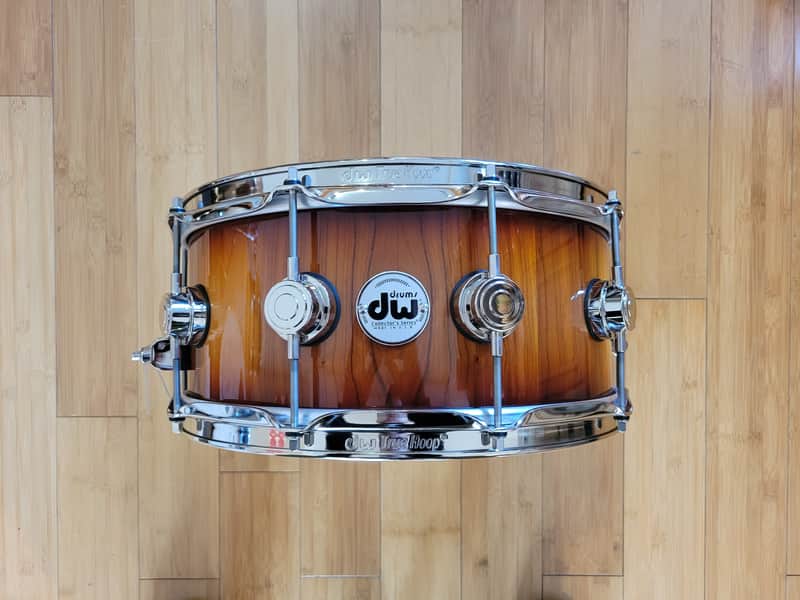 Snares - (Used) DW Collector's Series 5.5x14 Almond Snare Drum image 1