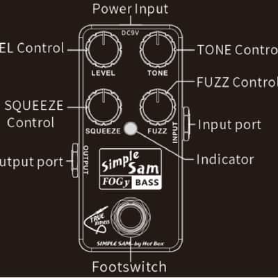Simple Sam FOGy Bass Fuzz Guitar Effect Pedal True Bypass Astounding Tone image 4