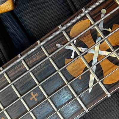 Warrior Custom 6 String Bass Natural image 14
