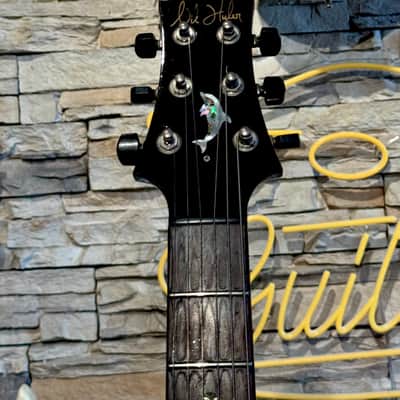 Nik Huber DOLPHIN CUSTOM LEFTY Super Flame Top Curly Mahogany  BRAZILIAN ROSEWOOD ( 2010) image 3