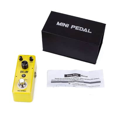 Rowin Delay Pedal Yellow Guitar MINI Analog Guitar Effect Pedal SEPT SPECIAL $28.00 image 5