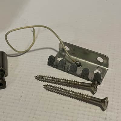 1990's Jackson Dinky Guitars JT-580LP Takeuchi Black Licensed Floyd Rose Tremolo Guitar Bridge image 6