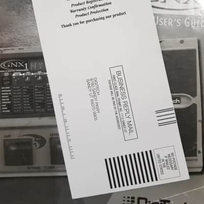 Original Digitech GNX1 Owner's Manual + Warranty Card - Case Candy image 3