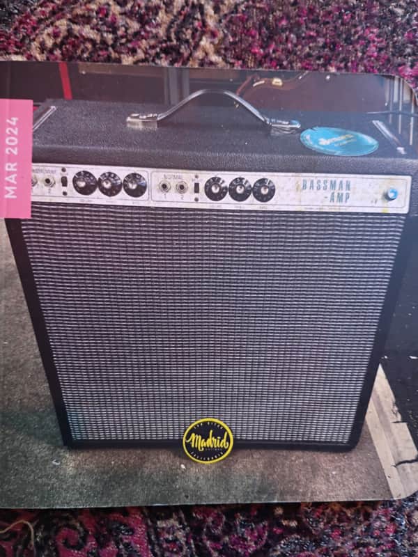Unique! Fender Bassman "Drip Edge" 2-Channel 50-Watt Guitar Amp combo 1968 - 1969 - Silverface image 1