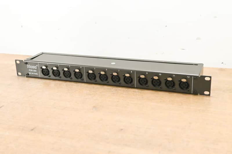 Hosa PDR-369 XLR3F to XLR3M Patch Bay CG015YP image 1