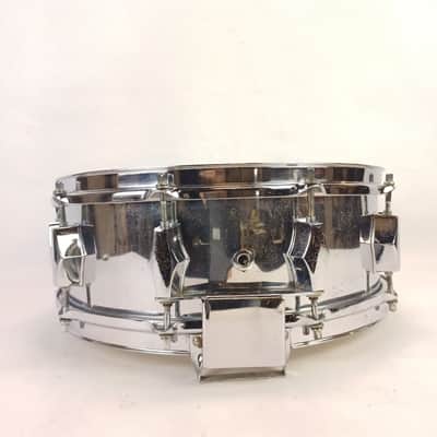 Fibes SFT690 5.5x14"Snare Drum Chrome Over Fiberglass Shell 70s Vintage 10Lug NY image 4