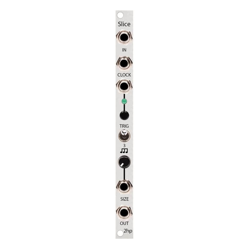2hp Slice Eurorack Audio Slicing/Repeat Module (Silver) image 1