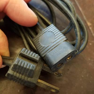 Bell & Howell ME Power Cord for 285 Filmosound Amp electric cable supply wire Original vintage 1950s - Black image 7