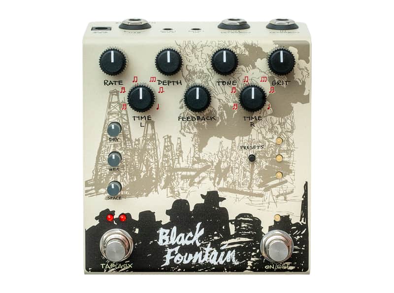 Old Blood Noise Endeavors Black Fountain Stereo Delay Pedal (Cream) image 1