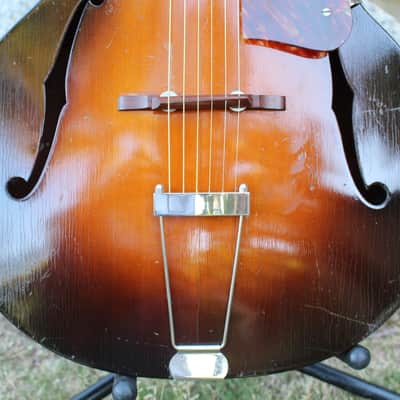 Stunning Stunning RARE Vintage 1930s/40s Lark Junior Acoustic Archtop Guitar Regal Kay Harmony NICE! image 14