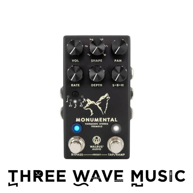 Walrus Audio Monumental (Black) - Harmonic Stereo Tremolo [Three Wave Music] image 1