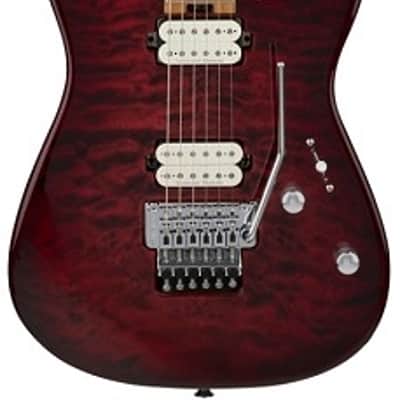 Charvel Pro-Mod Plus San Dimas Style 1 HH FR CM Electric Guitar. Carmalized Maple Fingerboard, Sangria Burst image 1