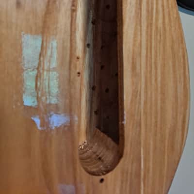 Unbranded Tele style body, Tung oil finish, Solid Ash, chambered body image 3