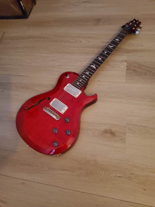 PRS S2 hollowbody single cut USA 2022 - Red érable ondée