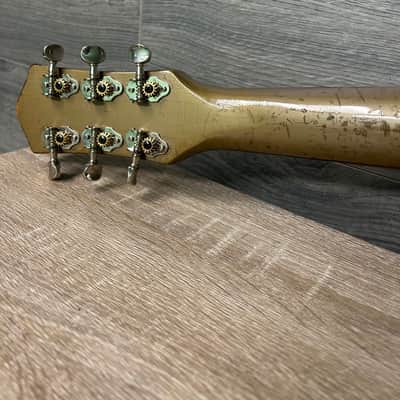 Vintage 1956 Gretsch Electromatic 6184 Corvette Electric Guitar Jaguar Tan #2641 image 17