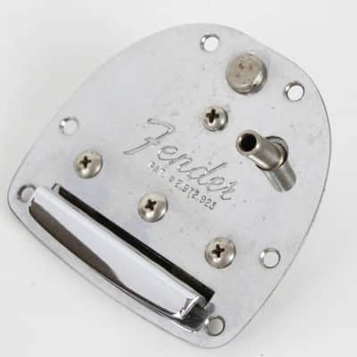 1959 Vintage Fender Jazzmaster Jaguar Tremolo Vibrato Tailpiece w/Original Arm & Screws 1950s Pre-CBS USA image 2